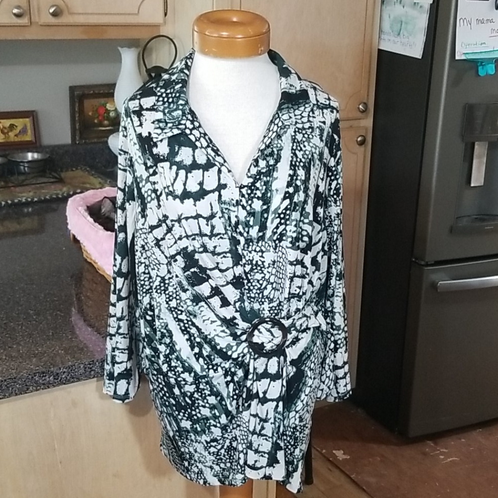 Cato Faux Wrap Blouse Size 18/20W